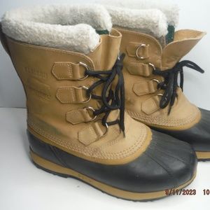 Sorel Women's Size 8" "Caribou II" Brown Seam Sealed Waterproof Lace-Up Boots